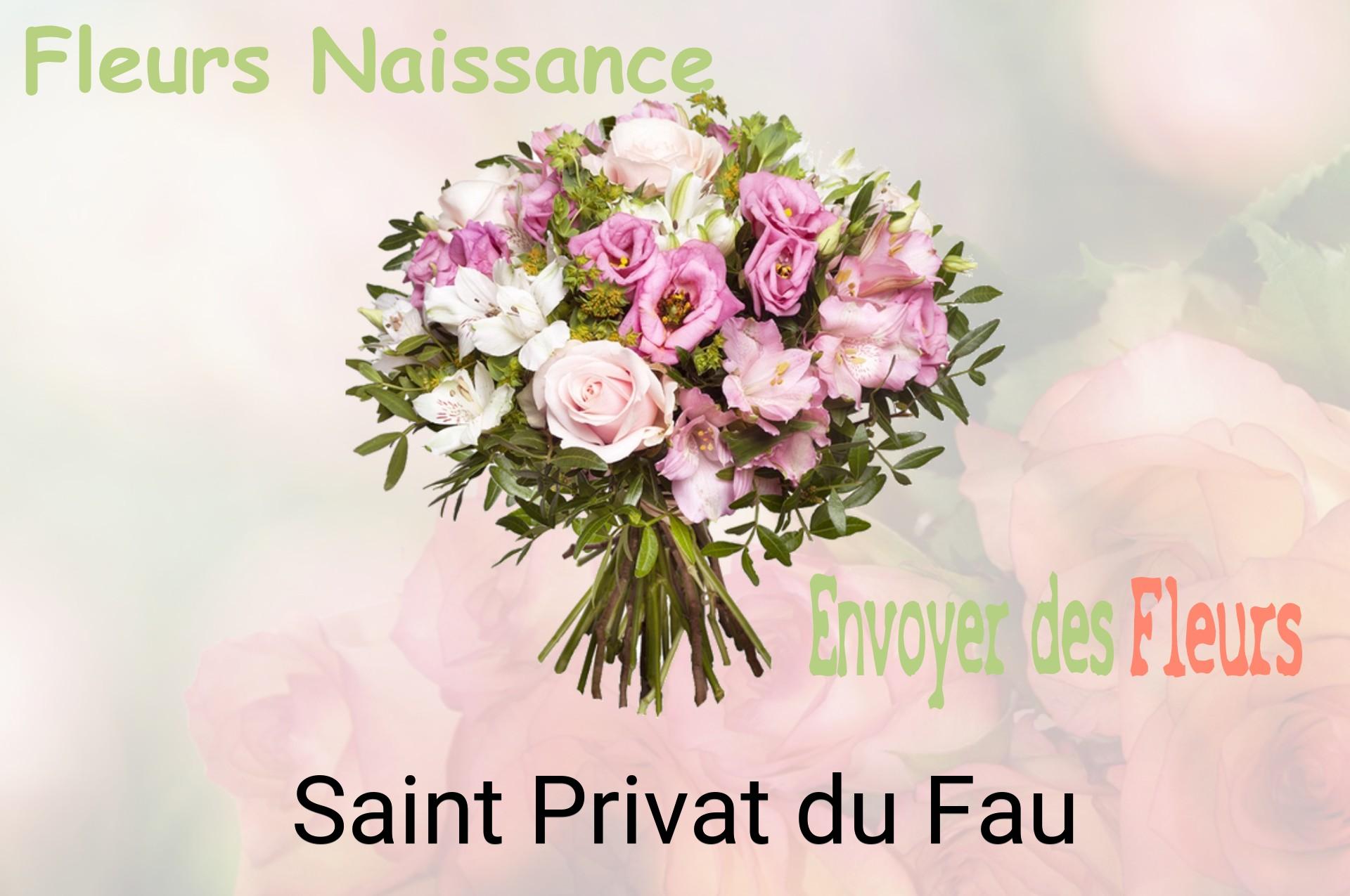 Bouquet de fleurs de naissance livré à Saint-Privat-du-Fau